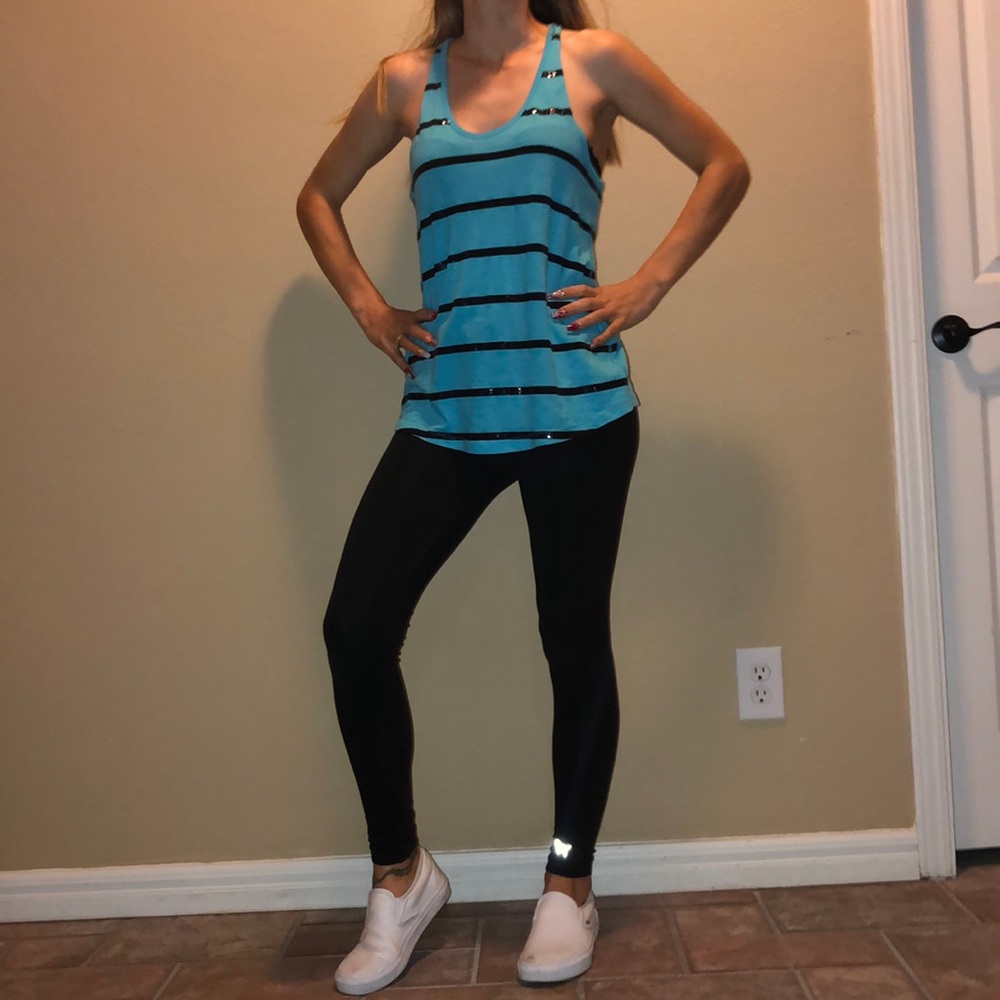 VS pink outfit leggings tank top